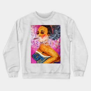 Cigar lady Crewneck Sweatshirt